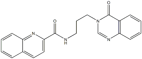 N-[3-(4-oxo-3(4H)-quinazolinyl)propyl]-2-quinolinecarboxamide CAS#: 954320-56-0