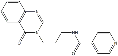 N-[3-(4-oxo-3(4H)-quinazolinyl)propyl]isonicotinamide CAS#: 954320-48-0