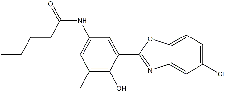 N-[3-(5-chloro-1,3-benzoxazol-2-yl)-4-hydroxy-5-methylphenyl]pentanamide CAS#: 951998-07-5