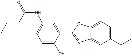 N-[3-(5-ethyl-1,3-benzoxazol-2-yl)-4-hydroxyphenyl]butanamide CAS#: 951935-24-3