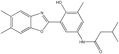 N-[3-(5,6-dimethyl-1,3-benzoxazol-2-yl)-4-hydroxy-5-methylphenyl]-3-methylbutanamide CAS#: 951992-64-6