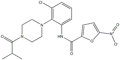 N-{3-chloro-2-[4-(2-methylpropanoyl)piperazin-1-yl]phenyl}-5-nitrofuran-2-carboxamide CAS#: 921136-25-6