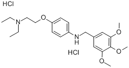 N-(4-(2-(Diethylamino)ethoxy)phenyl)-3,4,5-trimethoxybenzenemethanamin e dihydrochloride CAS#: 98795-95-0
