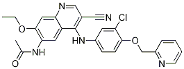 N-(4-((3-Chloro-4-(pyridin-2-ylMethoxy)phenyl)aMino)-3-cyano-7-ethoxyquinolin-6-yl)acetaMide CAS#: 915941-95-6