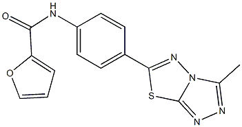 N-[4-(3-methyl[1,2,4]triazolo[3,4-b][1,3,4]thiadiazol-6-yl)phenyl]-2-furamide CAS#: 900763-05-5