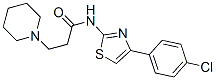 N-[4-(4-Chlorophenyl)-1,3-thiazol-2-yl]-3-(1-piperidinyl)propanamide CAS#: 99447-00-4