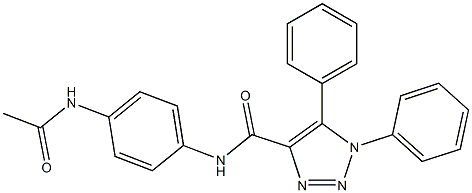 N-[4-(acetylamino)phenyl]-1,5-diphenyl-1H-1,2,3-triazole-4-carboxamide CAS#: 904813-92-9