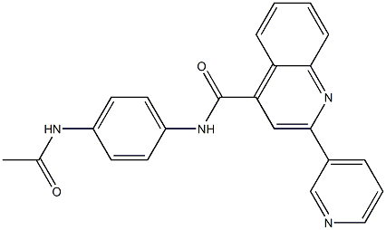 N-[4-(acetylamino)phenyl]-2-(pyridin-3-yl)quinoline-4-carboxamide CAS#: 954305-39-6