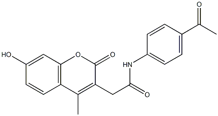 N-(4-acetylphenyl)-2-(7-hydroxy-4-methyl-2-oxo-2H-chromen-3-yl)acetamide CAS#: 902017-96-3