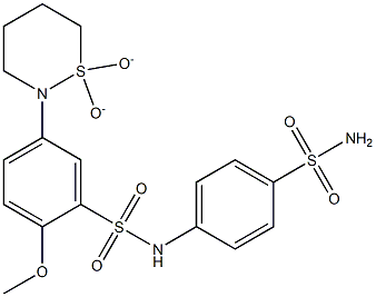 N-[4-(aminosulfonyl)phenyl]-5-(1,1-dioxido-1,2-thiazinan-2-yl)-2-methoxybenzenesulfonamide CAS#: 920116-61-6