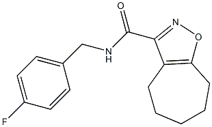 N-(4-fluorobenzyl)-5,6,7,8-tetrahydro-4H-cyclohepta[d][1,2]oxazole-3-carboxamide CAS#: 909207-70-1