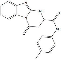 N-(4-methylphenyl)-4-oxo-1,2,3,4-tetrahydropyrimido[1,2-a]benzimidazole-2-carboxamide CAS#: 956184-41-1