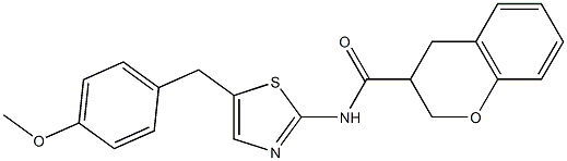 N-[5-(4-methoxybenzyl)-1,3-thiazol-2-yl]-3,4-dihydro-2H-chromene-3-carboxamide CAS#: 919018-21-6