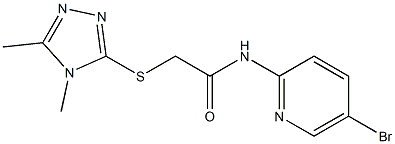 N-(5-bromopyridin-2-yl)-2-[(4,5-dimethyl-4H-1,2,4-triazol-3-yl)sulfanyl]acetamide CAS#: 902703-95-1