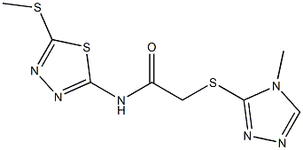 N-[5-(methylsulfanyl)-1,3,4-thiadiazol-2-yl]-2-[(4-methyl-4H-1,2,4-triazol-3-yl)sulfanyl]acetamide CAS#: 919258-42-7