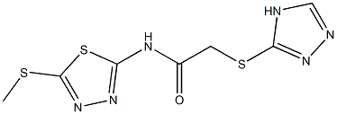 N-[5-(methylthio)-1,3,4-thiadiazol-2-yl]-2-(4H-1,2,4-triazol-3-ylthio)acetamide CAS#: 919253-62-6