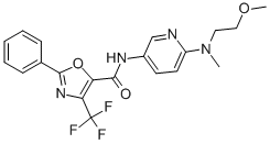 N-[6-[(2-methoxyethyl)methylamino]-3-pyridinyl]-2-phenyl-4-(trifluoromethyl)-5-Oxazolecarboxamide CAS#: 939376-09-7
