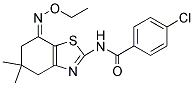 N-(7-(O-ETHYLOXIME)-5,5-DIMETHYL(4,5,6-TRIHYDROBENZOTHIAZOL-2-YL))(4-CHLOROPHENYL)FORMAMIDE CAS#: 946387-15-1