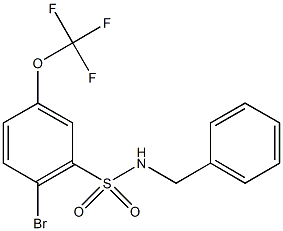 N-Benzyl-2-bromo-5-(trifluoromethoxy)benzenesulfonamide CAS#: 951885-49-7