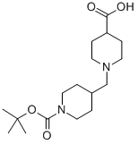N-Boc-piperidin-4-ylmethylpiperidine-4-carboxylic acid CAS#: 914347-32-3
