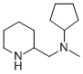 N-CYCLOPENTYL-N-METHYL-2-PIPERIDINEMETHANAMINE CAS#: 933760-78-2