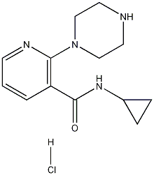N-Cyclopropyl-2-(1-piperazinyl)nicotinamide hydrochloride CAS#: 902836-65-1