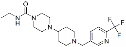 N-ETHYL-4-(1-([6-(TRIFLUOROMETHYL)PYRIDIN-3-YL]METHYL)PIPERIDIN-4-YL)PIPERAZINE-1-CARBOXAMIDE CAS#: 909670-51-5