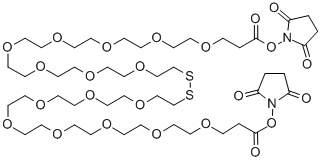 N-HYDROXY-SUCCINIMIDY-PROPIONATE OCTA(ETHYLENE GLYCOL)-DISULFIDE CAS#: 947601-98-1