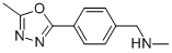 N-METHYL-4-(5-METHYL-1,3,4-OXADIAZOL-2-YL)BENZYLAMINE CAS#: 944450-83-3