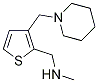 N-Methyl-1-[3-(piperidin-1-ylmethyl)-2-thienyl]-methanamine CAS#: 937651-18-8