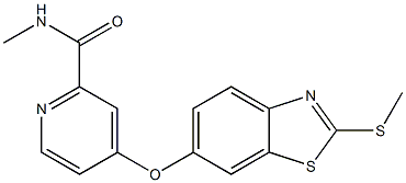 N-Methyl-4-((2-(Methylthio)benzo[d]thiazol-6-yl)oxy)picolinaMide CAS#: 953770-85-9