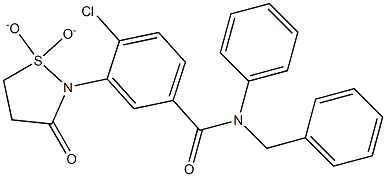 N-benzyl-4-chloro-3-(1,1-dioxido-3-oxo-1,2-thiazolidin-2-yl)-N-phenylbenzamide CAS#: 919635-07-7