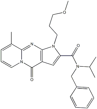 N-benzyl-N-isopropyl-1-(3-methoxypropyl)-9-methyl-4-oxo-1,4-dihydropyrido[1,2-a]pyrrolo[2,3-d]pyrimidine-2-carboxamide CAS#: 900278-05-9