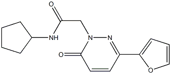 N-cyclopentyl-2-[3-(furan-2-yl)-6-oxopyridazin-1(6H)-yl]acetamide CAS#: 923074-03-7