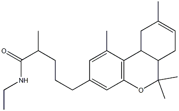 N-ethyl-17-methyl-delta(8)-tetrahydrocannabinol-18-oic amide CAS#: 99760-99-3