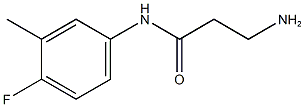 N~1~-(4-fluoro-3-methylphenyl)-beta-alaninamide(SALTDATA: HCl) CAS#: 946740-10-9