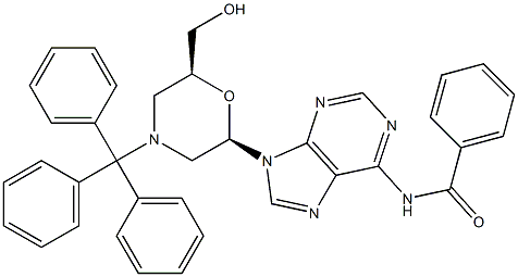 N6-Benzoyl-7'-OH-N-trityl Morpholino adenosine CAS#: 956139-16-5