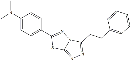 N,N-dimethyl-4-[3-(2-phenylethyl)[1,2,4]triazolo[3,4-b][1,3,4]thiadiazol-6-yl]aniline CAS#: 929823-52-9