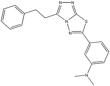 N,N-dimethyl-N-{3-[3-(2-phenylethyl)[1,2,4]triazolo[3,4-b][1,3,4]thiadiazol-6-yl]phenyl}amine CAS#: 929813-51-4