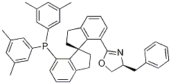 Oxazole,2-[(1S)-7'-[bis(3,5-dimethylphenyl)phosphino]-2,2',3,3'-tetrahydro-1,1'-spirobi[1H-inden]-7-yl]-4,5-dihydro-4-(phenylmethyl)-,(4S)- CAS#: 913829-90-0