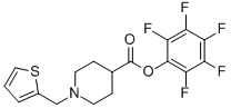 Pentafluorophenyl 1-(thien-2-ylmethyl)piperidine-4-carboxylate 97% CAS#: 930111-06-1