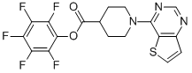Pentafluorophenyl 1-thieno[3,2-d]pyrimidin-4-ylpiperidine-4-carboxylate CAS#: 916766-92-2