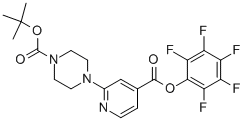 Pentafluorophenyl 2-[4-(tert-butoxycarbonyl)piperazin-1-yl]isonicotinate 90% CAS#: 944450-81-1
