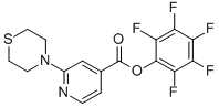Pentafluorophenyl 2-thiomorpholin-4-ylisonicotinate CAS#: 934570-42-0