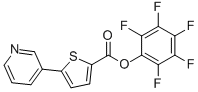 Pentafluorophenyl 5-pyridin-3-ylthiophene-2-carboxylate CAS#: 941716-94-5