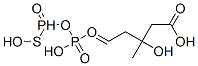 Pentanoic acid, 5-((hydroxy((hydroxymercaptophosphinyl)oxy)phosphinyl) oxy)-3-hydroxy-3-methyl- CAS#: 99795-34-3