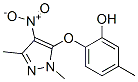 Phenol,  2-[(1,3-dimethyl-4-nitro-1H-pyrazol-5-yl)oxy]-5-methyl- CAS#: 943868-86-8