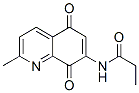 Propanamide,  N-(5,8-dihydro-2-methyl-5,8-dioxo-7-quinolinyl)- CAS#: 956281-00-8