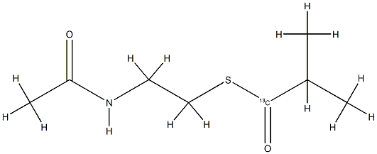 Propanethioic-1-13C  acid,  2-methyl-,  S-[2-(acetylamino)ethyl]  ester CAS#: 945634-89-9