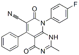 Pyrido[2,3-d]pyrimidine-6-carbonitrile,  8-(4-fluorophenyl)-1,4,7,8-tetrahydro-2-methyl-4,7-dioxo-5-phenyl-  (9CI) CAS#: 912966-13-3
